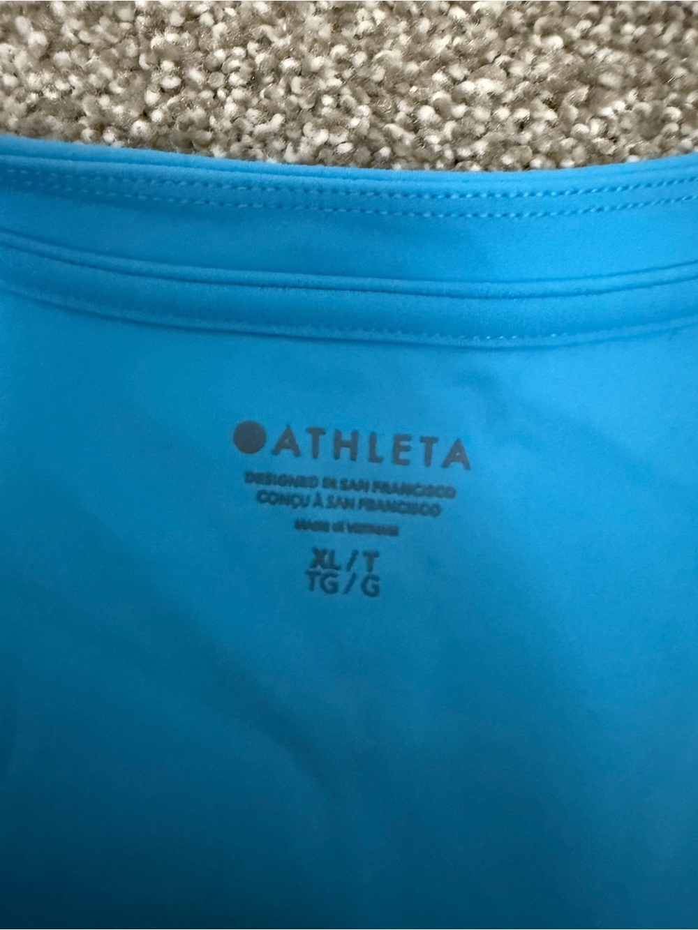 Athleta Bright Blue Racerback Performance Tank - Picture 3 of 3